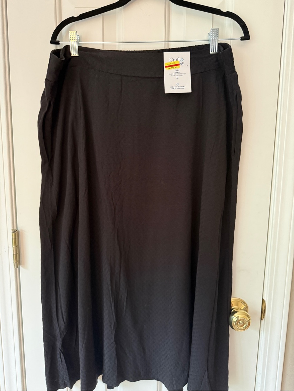 croft & barrow Black Women's Maxi Skirt